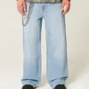 Lysvasket astronaut-grafik Superbaggy jeans Lysvasket astronaut-grafik Superbaggy jeans