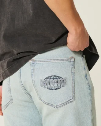 Lysvasket Downforce Racing Graphic Loose Jeans