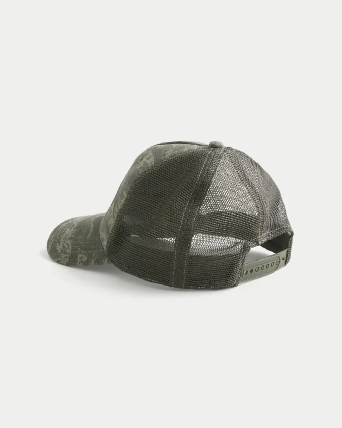 Mac’s Muscles & Rods grafisk camouflage-truckerhat