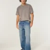 Medium Wash Alien Graphic Baggy Jeans Medium Wash Alien Graphic Baggy Jeans