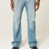 Mediumvaskede, afslappede bootcut-jeans Mediumvaskede, afslappede bootcut-jeans