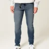 Mediumvaskede atletiske skinny jeans Mediumvaskede atletiske skinny jeans