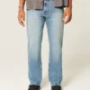 Mediumvaskede straight jeans Mediumvaskede straight jeans