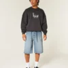 Mediumvaskede superbaggy denimshorts Mediumvaskede superbaggy denimshorts