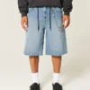 Mediumvaskede superbaggy denimshorts Mediumvaskede superbaggy denimshorts