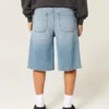 Mediumvaskede superbaggy denimshorts Mediumvaskede superbaggy denimshorts