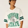 Michigan State University Spartans grafisk fodboldtrøje Michigan State University Spartans grafisk fodboldtrøje
