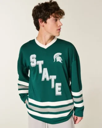 Michigan State University Spartans grafisk hockey-trøje Michigan State University Spartans grafisk hockey-trøje