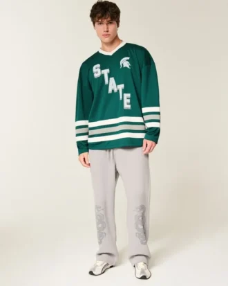 Michigan State University Spartans grafisk hockey-trøje Michigan State University Spartans grafisk hockey-trøje