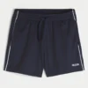 Mid-Thigh Knit Logo Soccer Shorts Mid-Thigh Knit Logo Soccer Shorts