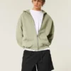Mid-Thigh Twill Pull-On Shorts