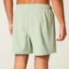 Midt på låret Broderede volley-badeshorts Midt på låret Broderede volley-badeshorts