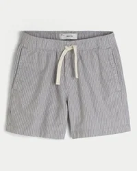 Midt på låret Linen-blanding Pull-On Shorts