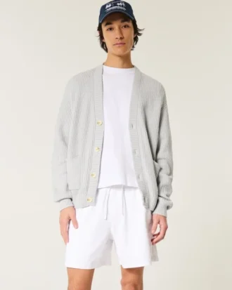 Midt på låret Linen-blanding Pull-On Shorts