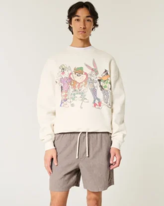Midt på låret Linen-blanding Pull-On Shorts