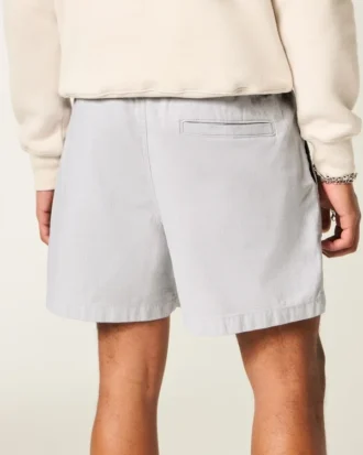 Midt på låret Linen-blanding Pull-On Shorts