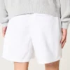Midt på låret Linen-blanding Pull-On Shorts