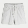 Midt på låret Linen-blanding Pull-On Shorts