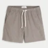 Midt på låret Linen-blanding Pull-On Shorts