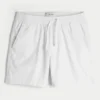 Midt på låret Linen-blanding Pull-On Shorts
