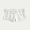 Mini-shorts med fleece og sidestriber Mini-shorts med fleece og sidestriber