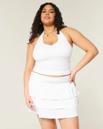 Mini-skort med flæser Mini-skort med flæser