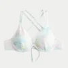 mønster stropløs bikini-top med bøjle