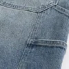 Mørkeblå baggy denimshorts