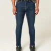 Mørkvaskede atletiske skinny jeans Mørkvaskede atletiske skinny jeans