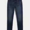 Mørkvaskede atletiske skinny jeans Mørkvaskede atletiske skinny jeans