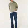 Mørkvaskede løse jeans