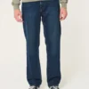 Mørkvaskede løse jeans