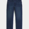 Mørkvaskede løse jeans