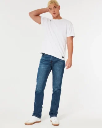 Mørkvaskede, slim fit jeans