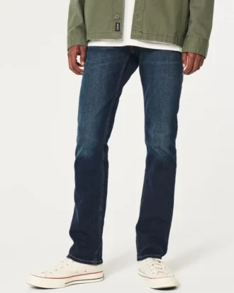 Mørkvaskede, slim fit jeans