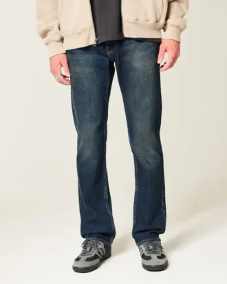 Mørkvaskede, slim fit jeans