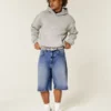Mørkvaskede superbaggy denimshorts Mørkvaskede superbaggy denimshorts