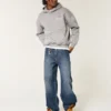 Mørkvasket logo-broderi Superbaggy jeans Mørkvasket logo-broderi Superbaggy jeans