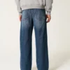 Mørkvasket logo-broderi Superbaggy jeans Mørkvasket logo-broderi Superbaggy jeans