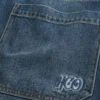 Mørkvasket logo-broderi Superbaggy jeans Mørkvasket logo-broderi Superbaggy jeans