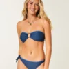 O-ring bandeau bikini-top