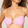 O-ring bandeau bikini-top