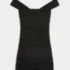 Off-shoulder bodycon-kjole i mesh Off-shoulder bodycon-kjole i mesh