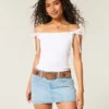 Off-shoulder top med bindebånd