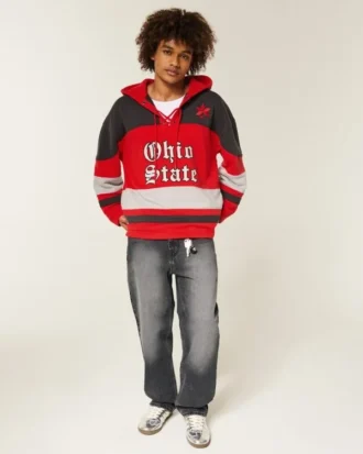 Ohio State University Buckeyes grafisk hockey-hoodie Ohio State University Buckeyes grafisk hockey-hoodie