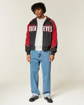 Ohio State University Buckeyes grafisk vindjakke Ohio State University Buckeyes grafisk vindjakke