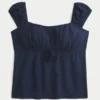 On/Off-the-Shoulder Scoop Babydoll Top On/Off-the-Shoulder Scoop Babydoll Top
