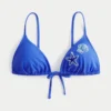 Over-the-Shoulder Beaded Triangle Bikini Top