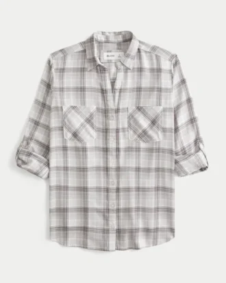 Oversized flannelskjorte
