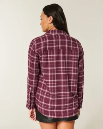 Oversized flannelskjorte
